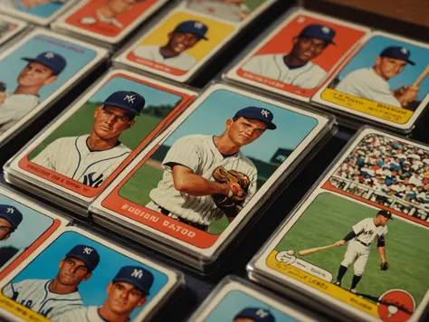 A nostalgic glimpse into the world of baseball card collecting