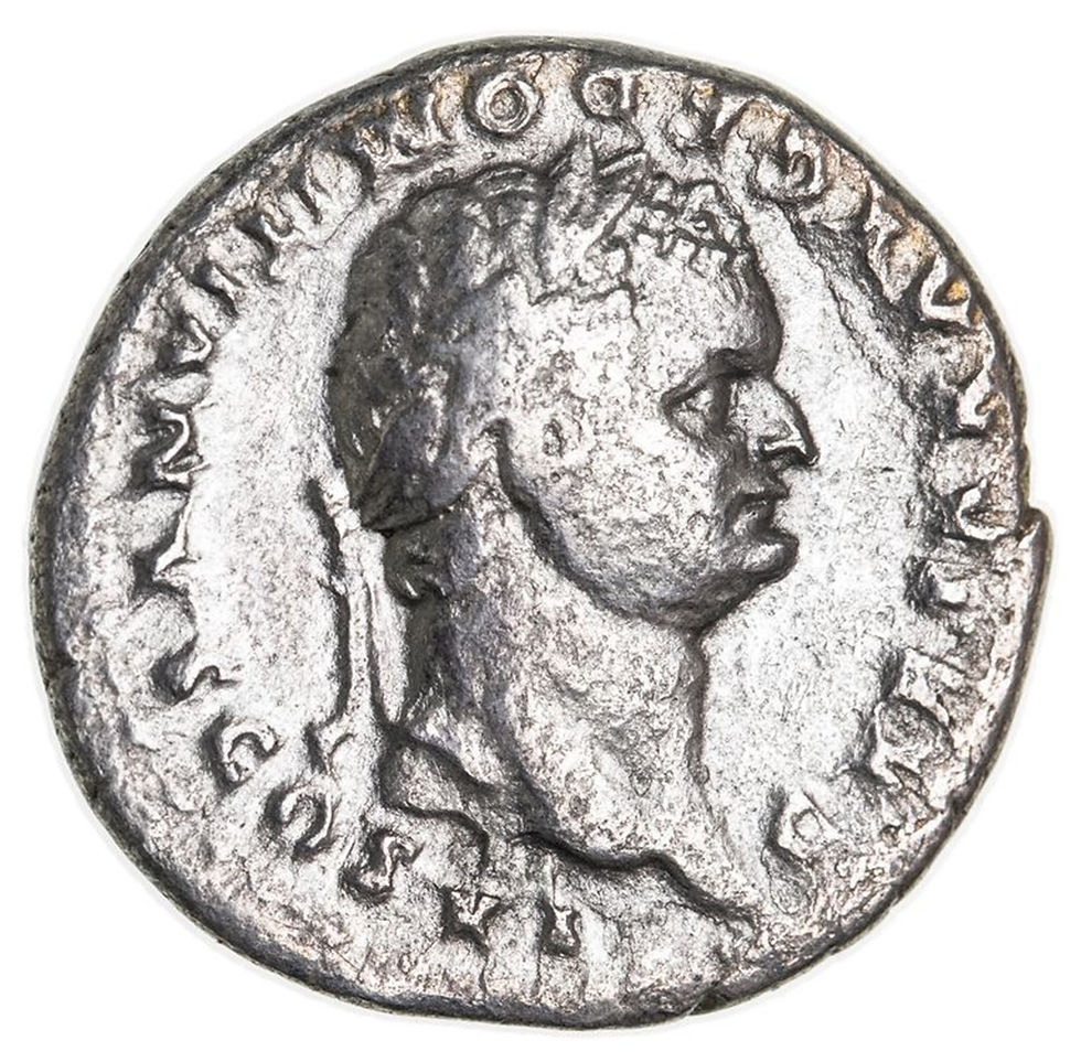 Domitian, (A.D. 81-96), silver denarius, issued as Caesar under Vespasian, Rome Mint, issued A.D. 79, (3.07 g)