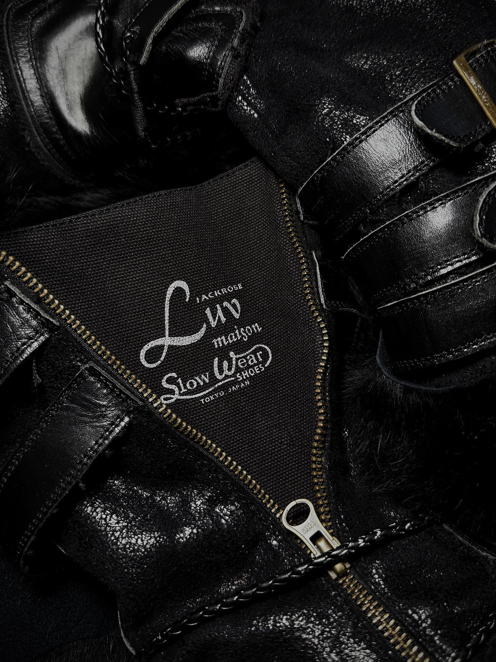 Thumbnail: Jack Rose x Luv Maison x Slow Wear - Early 00s Buckled Pirate Boots w/ Pony Hair