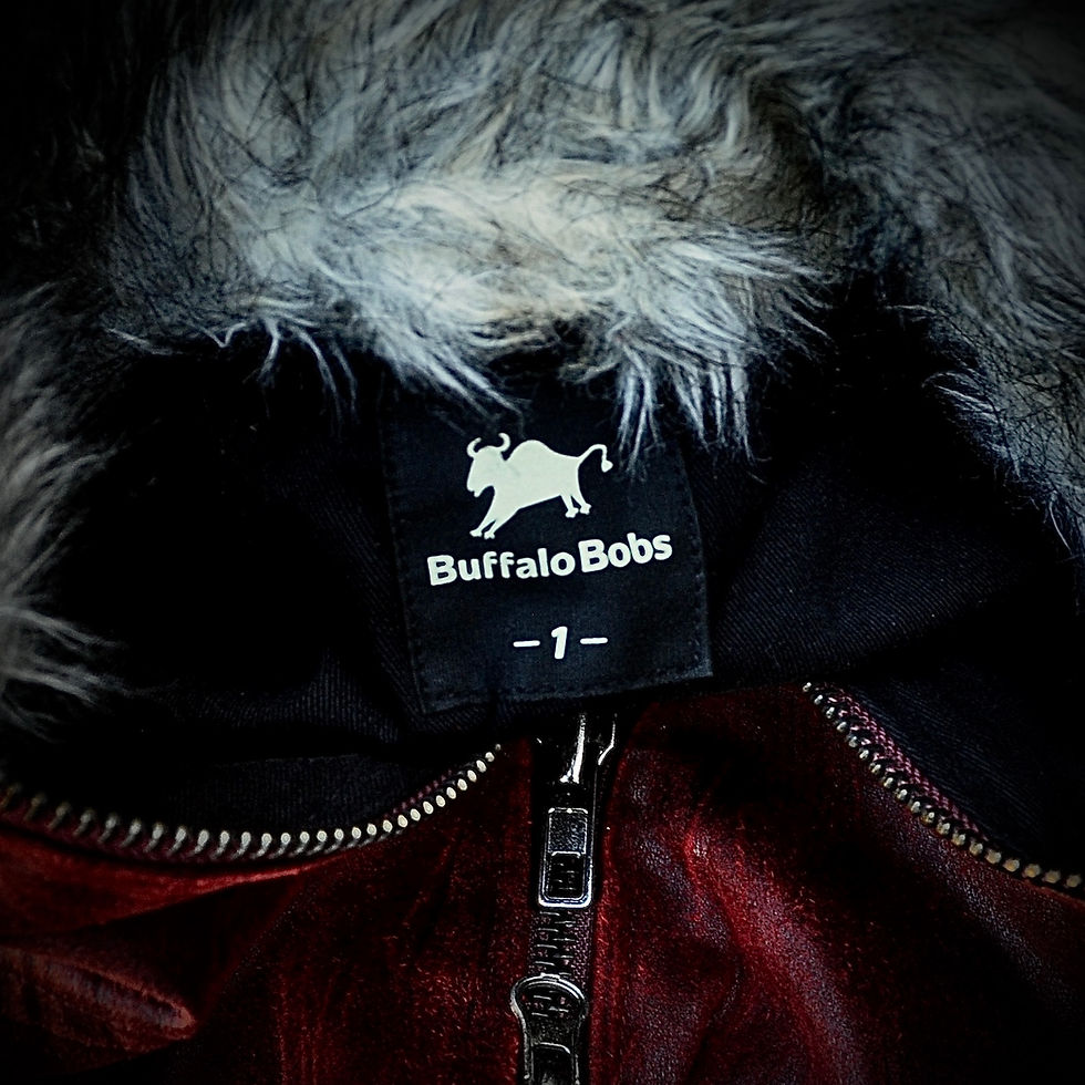 Thumbnail: Buffalo Bobs - 'Claw Mark' Coated Micro-Suede Riders Fur Jacket