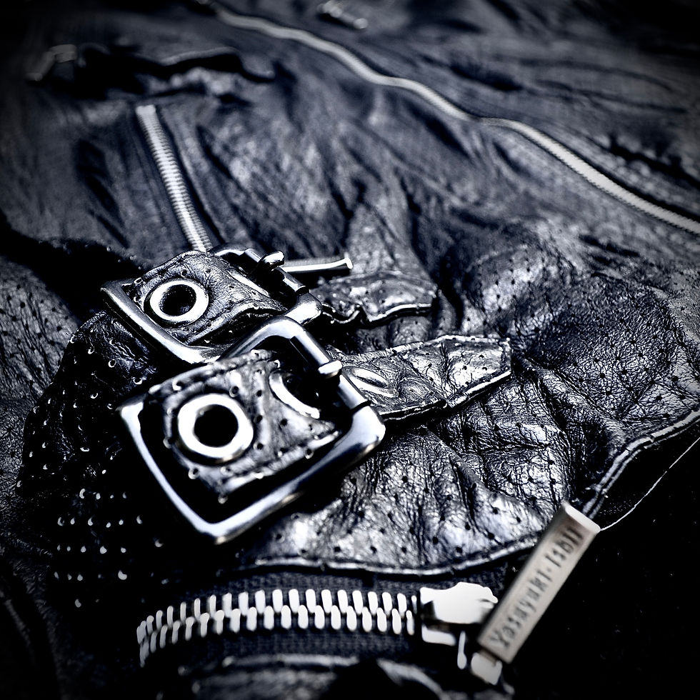Thumbnail: Yasuyuki Ishii - Early 00s Reaper-Cut Perforated Pigskin Leather Riders Jacket