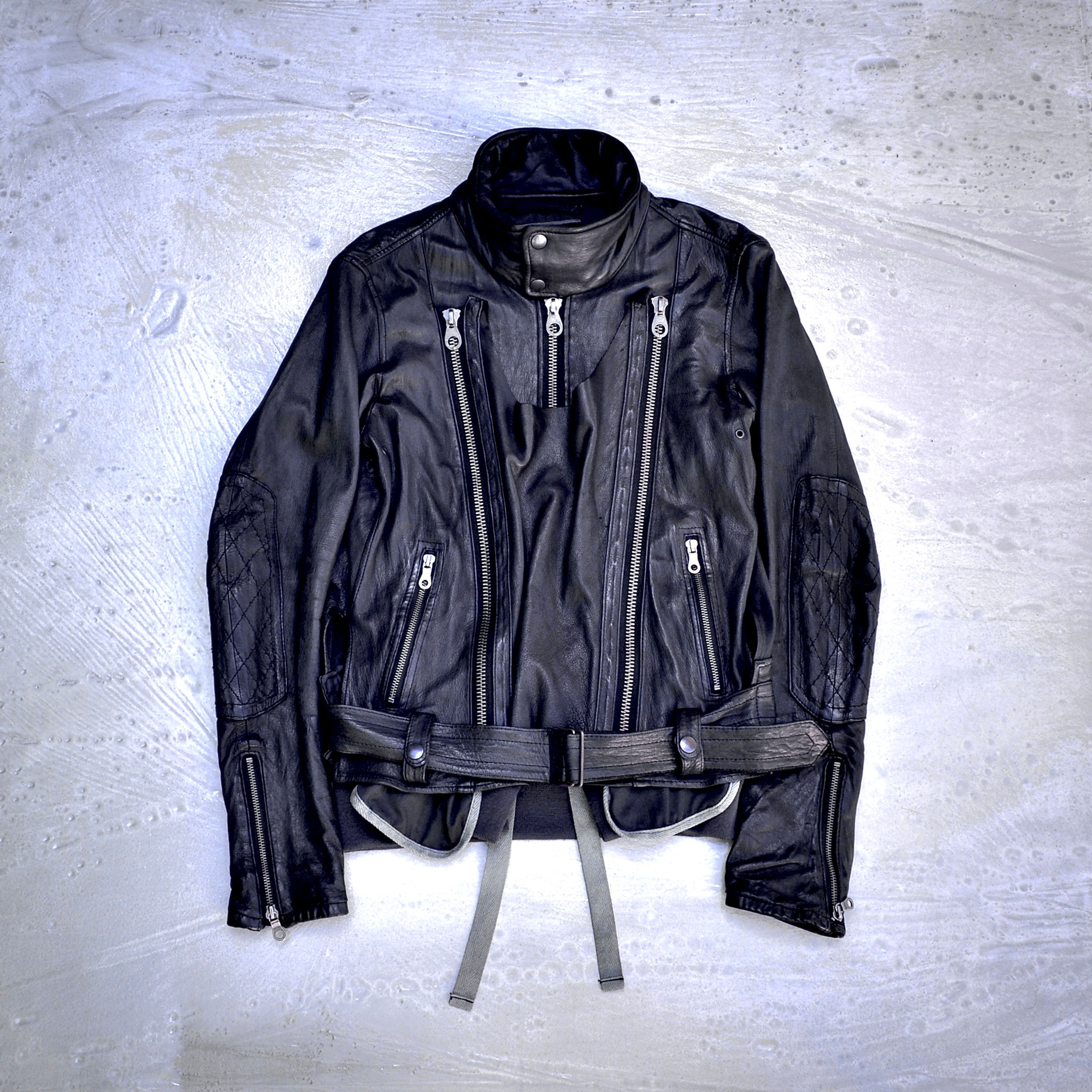 Mihara Yasuhiro - AW08 Reconstructed Multi-zip Deerskin Leather Jacket