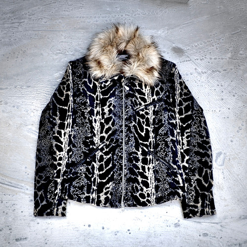 Tornado Mart - Late 90s Micro-Velvet Leopard Fur Jacket | GosuArchive