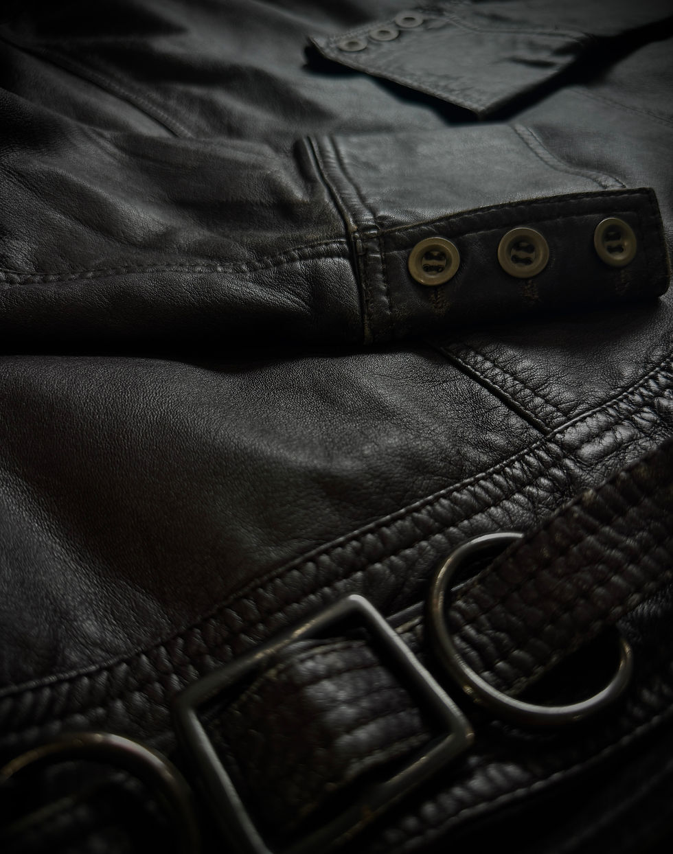 Thumbnail: Yasuyuki Ishii - Early 00s Gas-Mask Lambskin Leather Fur Jacket
