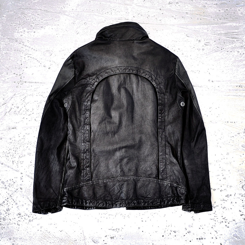 Thumbnail: Kyoji Maruyama - AW08 Cowhide Leather Multi Zip Bono Jacket