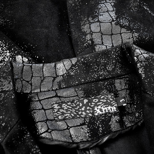 XFRM - Crocodile Coated Micro Suede Blazer | GosuArchive