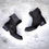 Thumbnail: Shellac - Suede Leather Folded-Over Military Boots
