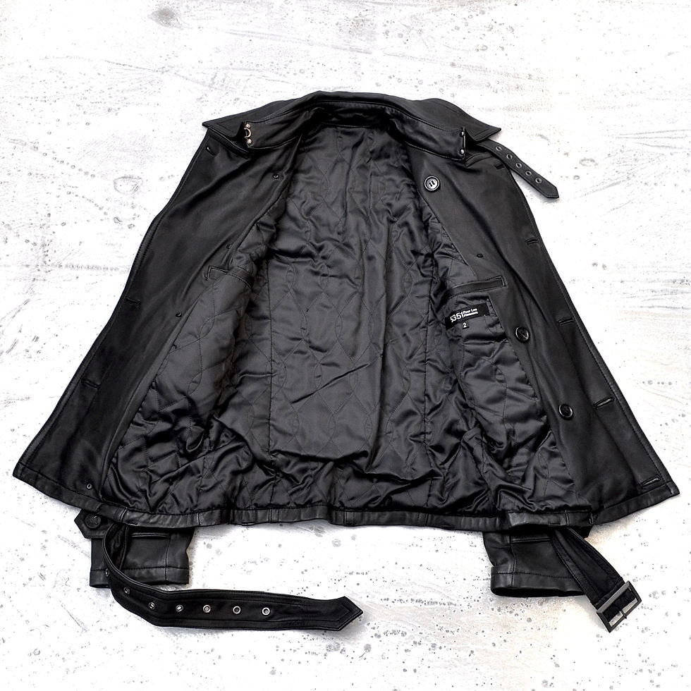 Thumbnail: 5351 Pour Les Hommes - “Executioner” Mask Napoleon Leather Bondage Jacket 