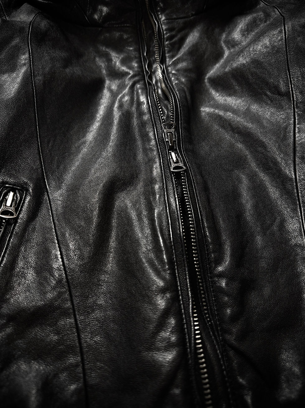 Thumbnail: GOA - Early 00s Goatskin Leather Raglan Bono Jacket