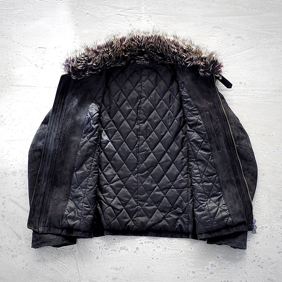 Thumbnail: Tornado Mart - Late 90s Suede Leopard Fur Jacket