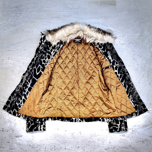 Tornado Mart - Late 90s Micro-Velvet Leopard Fur Jacket | GosuArchive