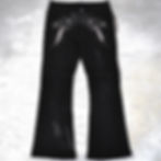 Thumbnail: Kohshin Satoh x A Little Village - Katti Sword Leather Patch Flared Coated Jeans