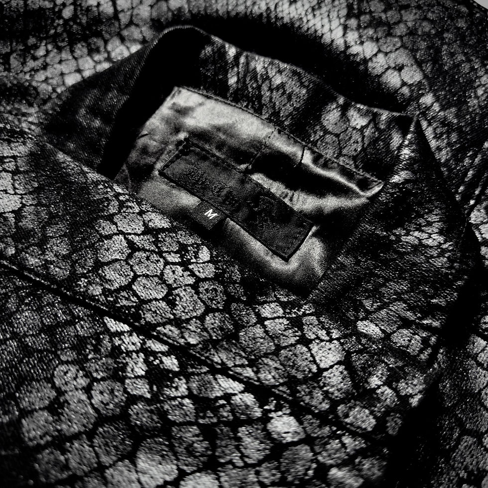 Thumbnail: By The R - Python Coated Denim Blazer