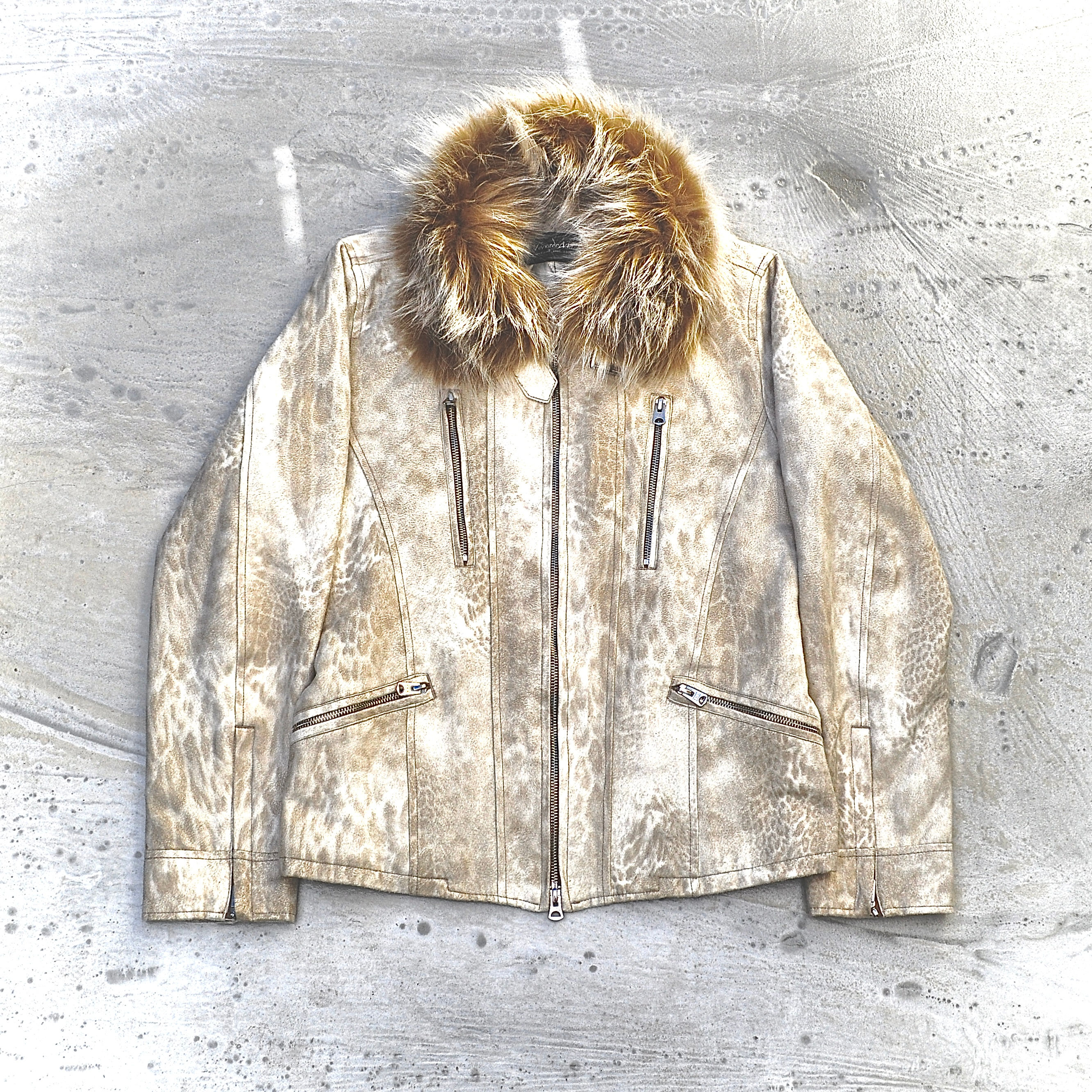 Tornado Mart - Late 90s Micro-Suede Leopard Fur Jacket