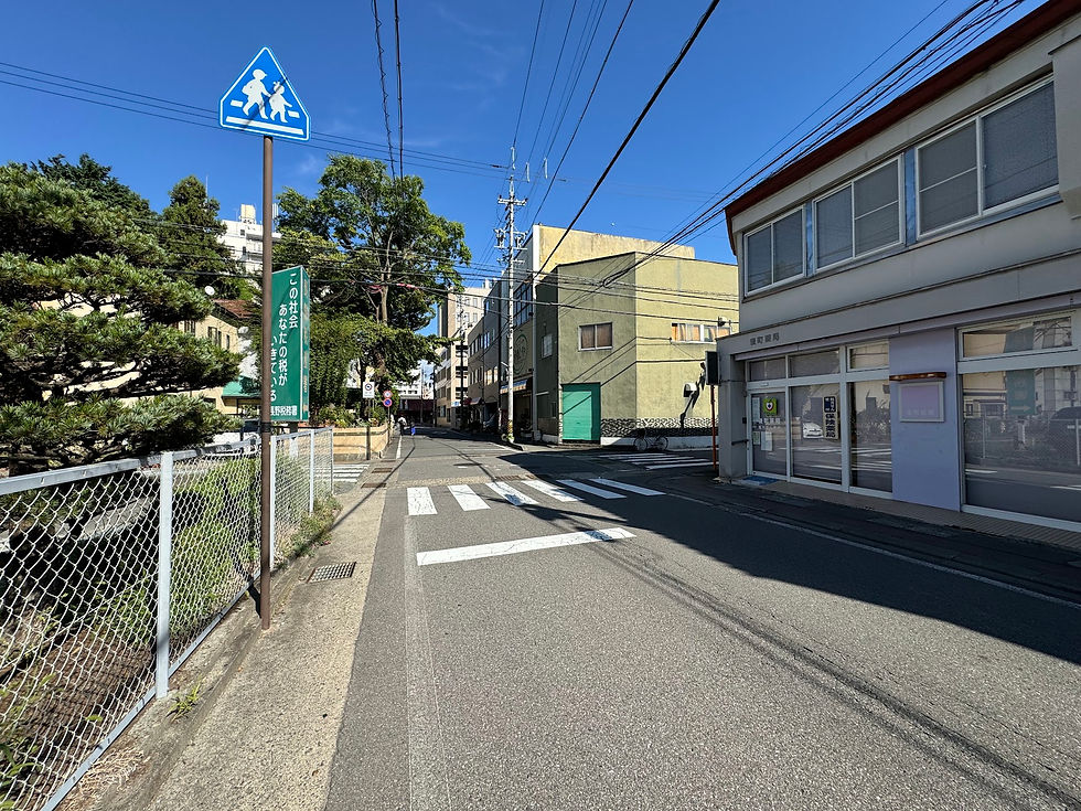 南長野貸店舗前面道路