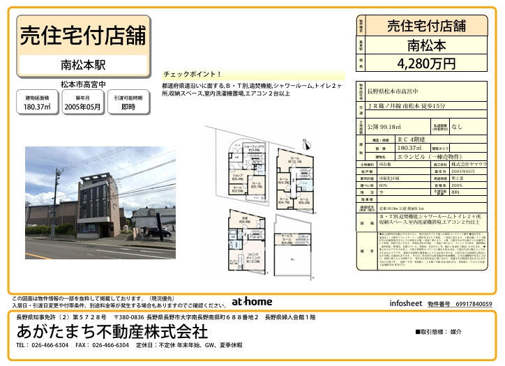 松本市高宮売ビルシート
