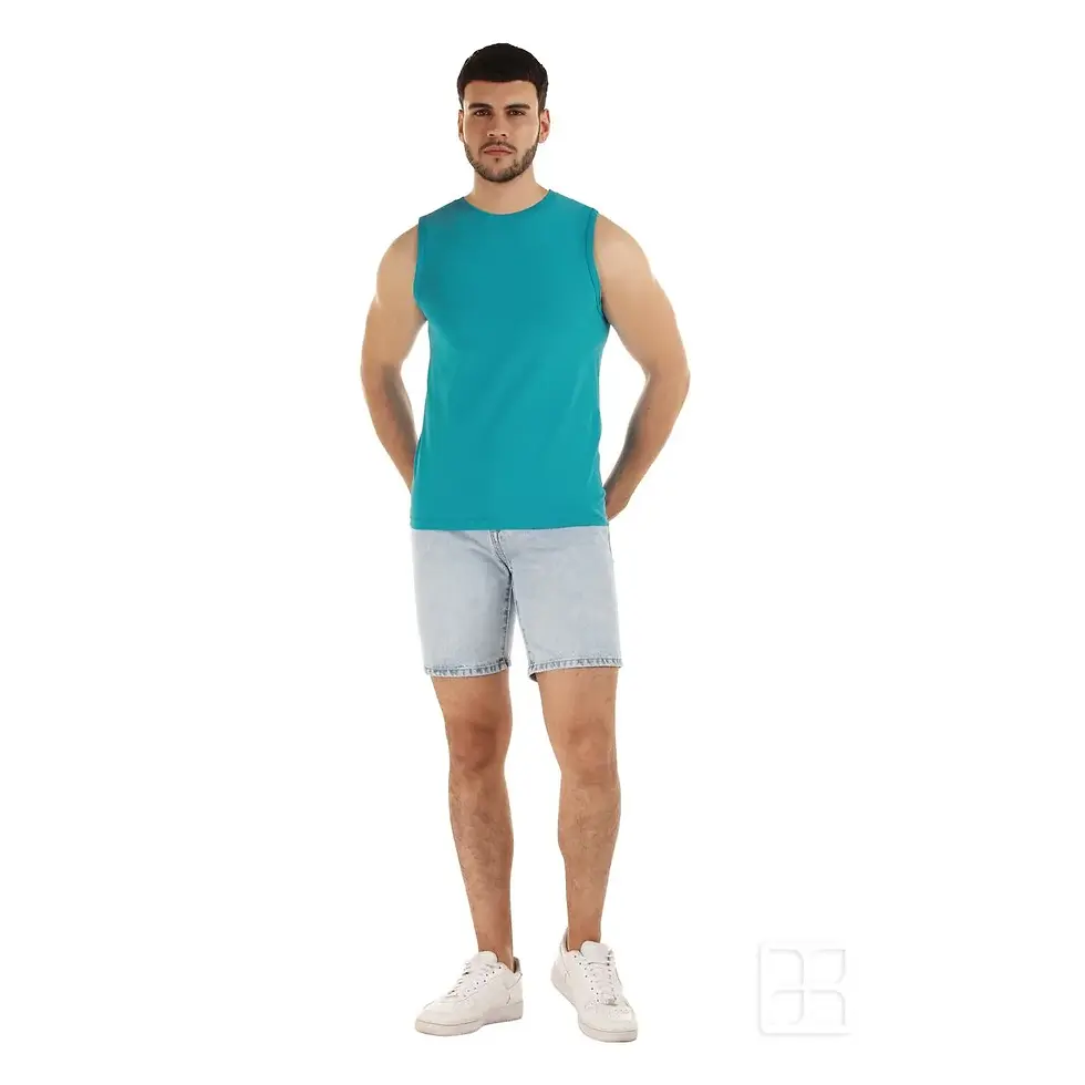 Thumbnail: Playera Cuello Redondo sin Mangas Hombre