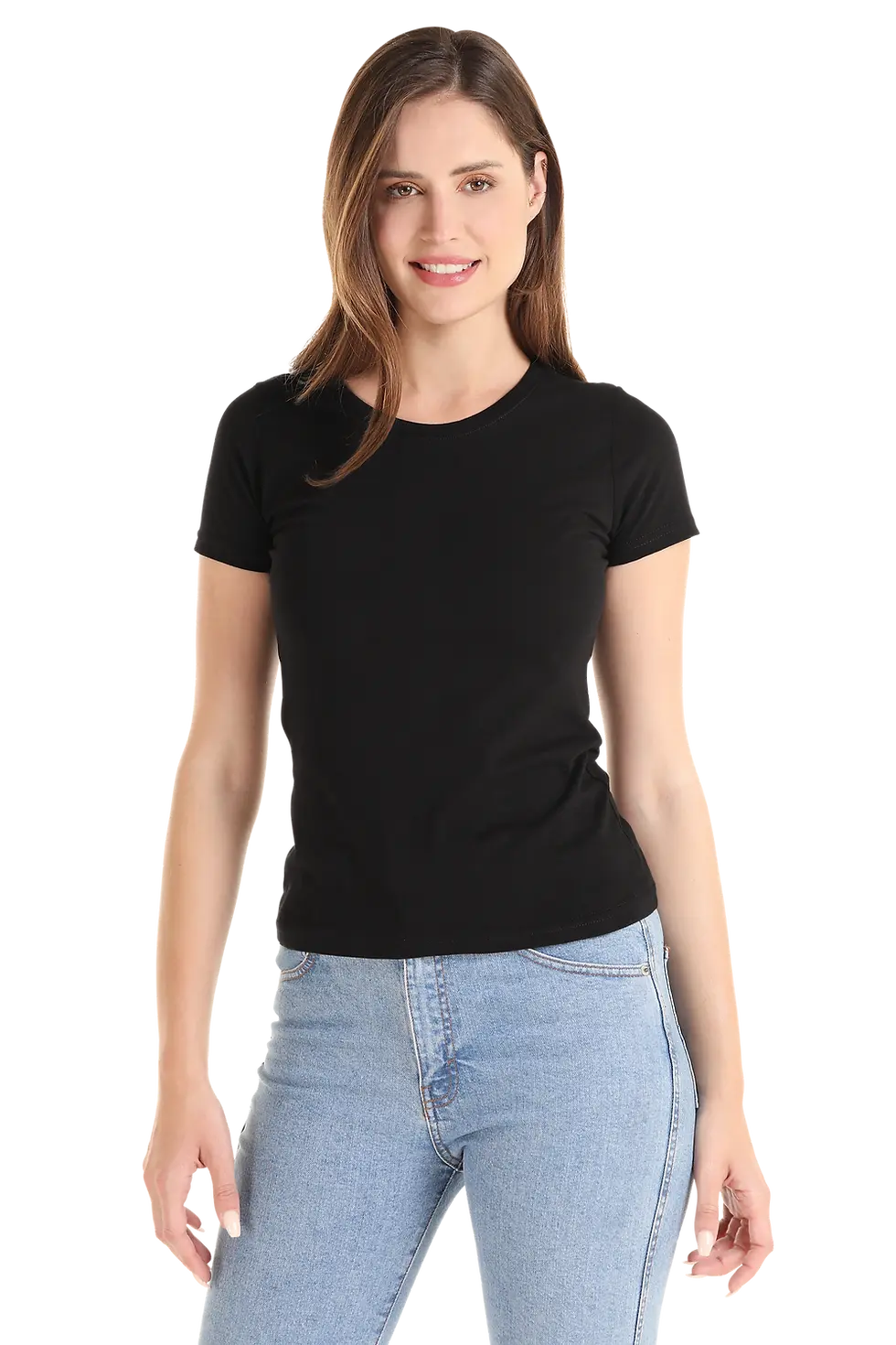 Thumbnail: Playera Cuello Redondo Manga Corta para Mujer