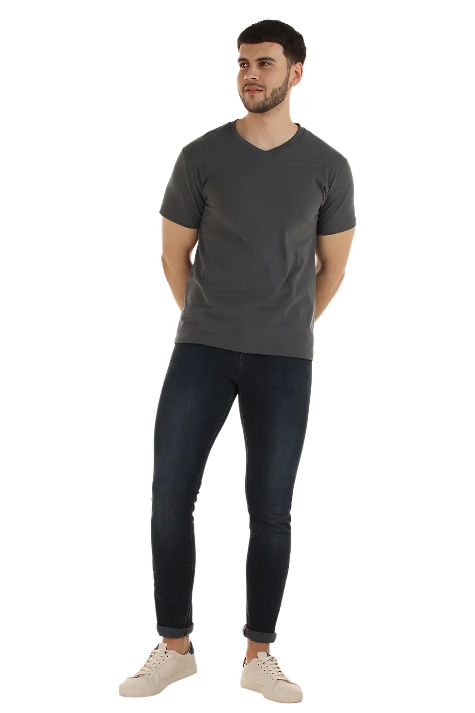 Thumbnail: Playera Cuello V Manga Corta para Hombre THEACVA