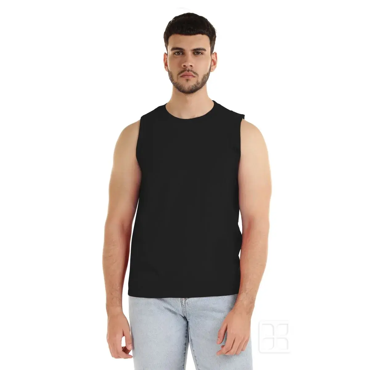 Playera Cuello Redondo sin Mangas Hombre