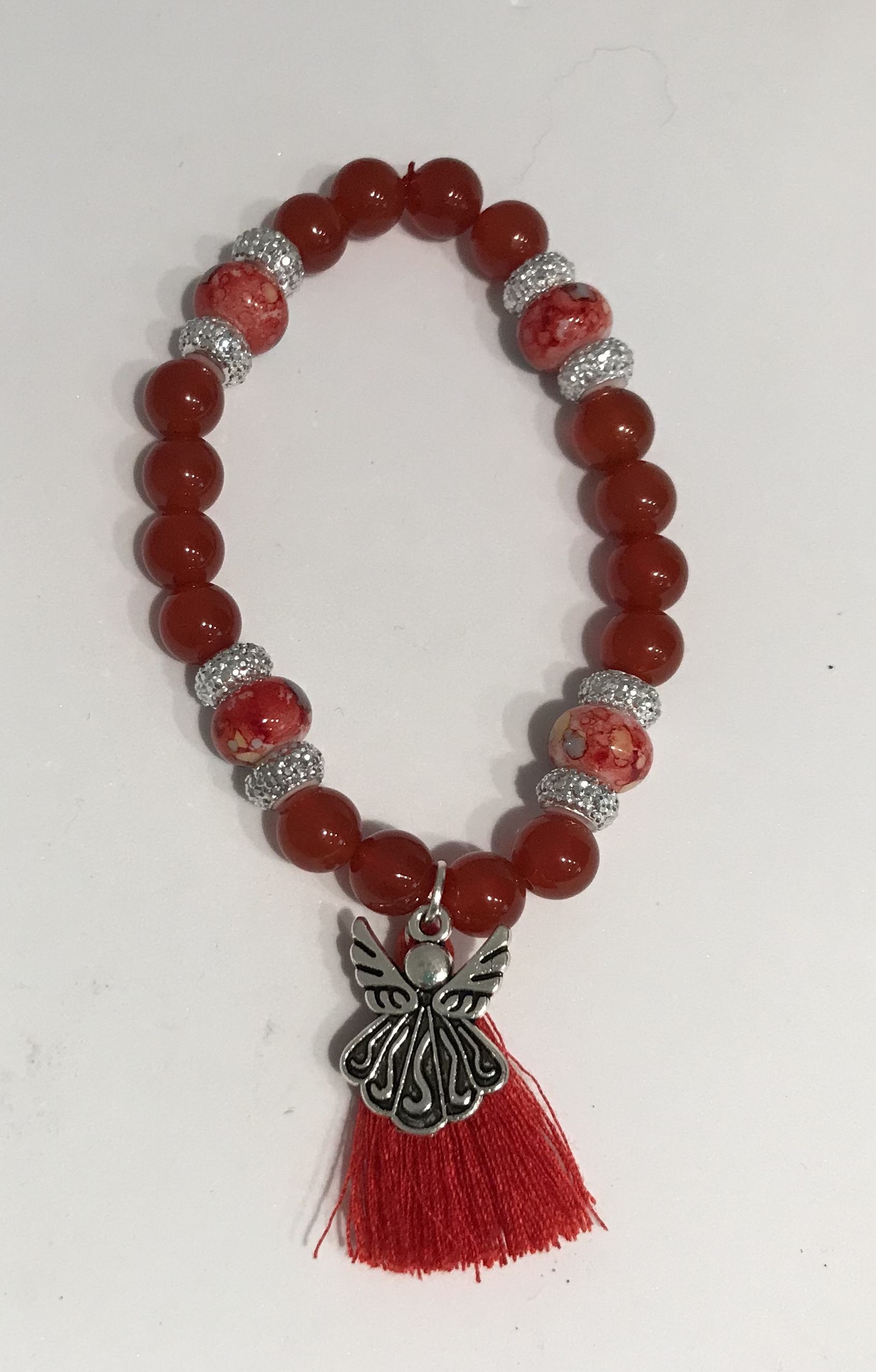Carnilian Bead Bracelet