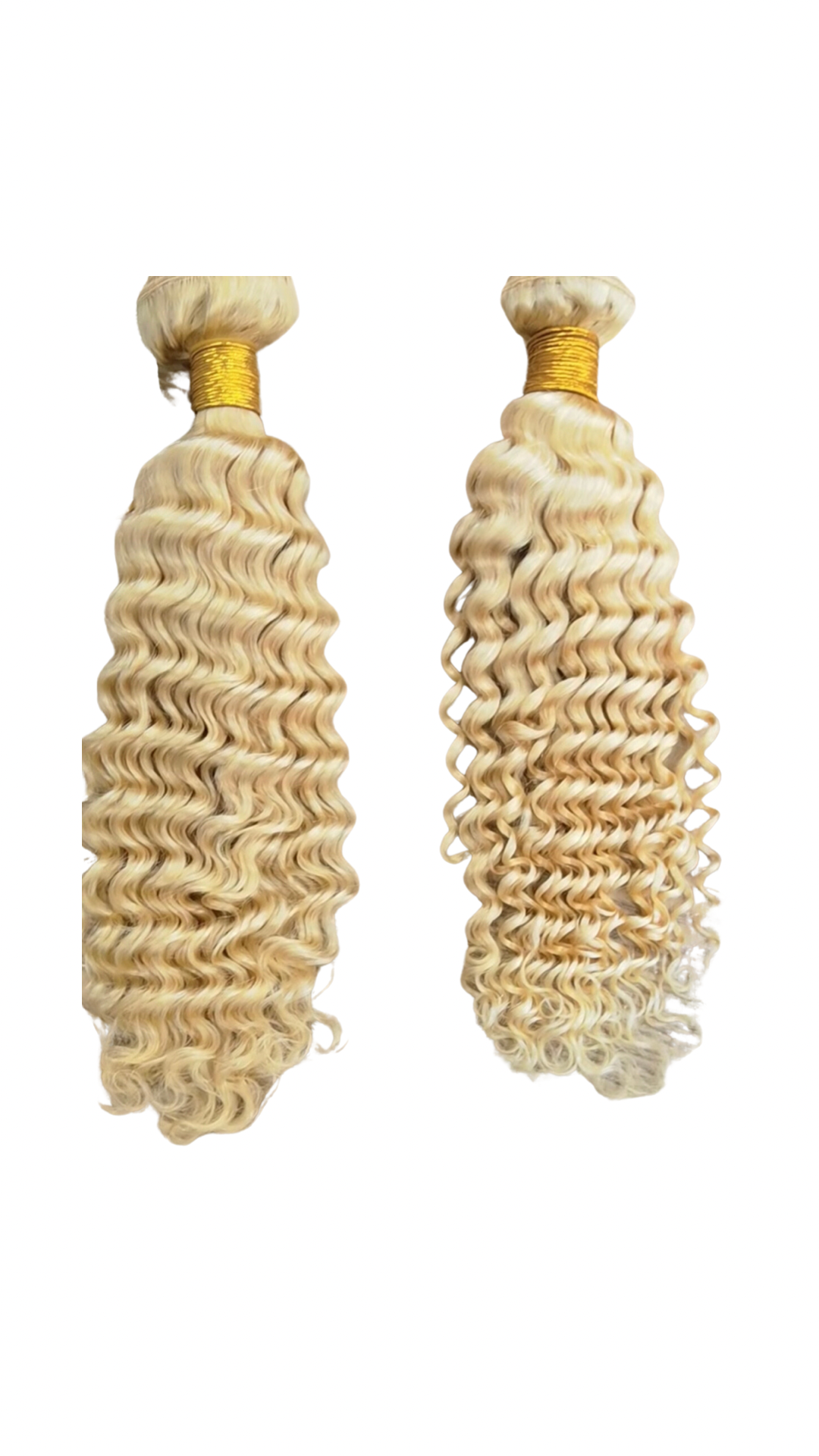 Blonde curly bundles 