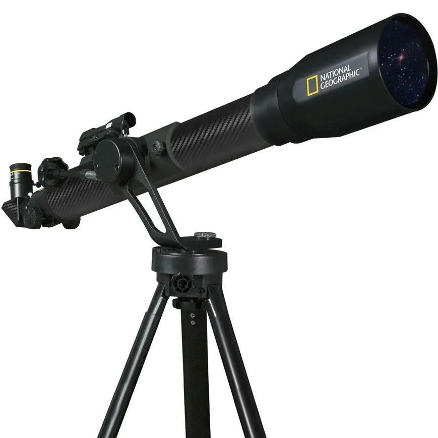Thumbnail: Easy-to-use National Geographic telescope on alt-azimuth mount, ideal for beginner astronomy in India