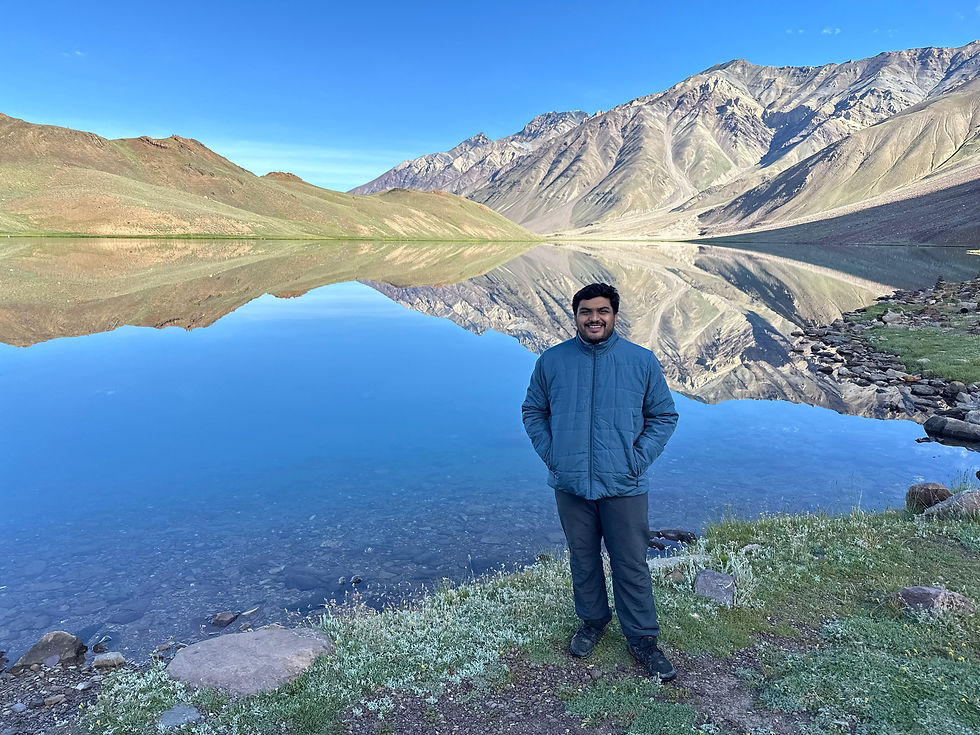 At the magnificent Chandratal Lake