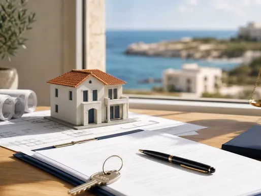 Cyprus resale property legal due diligence with plans, contract documents and house key