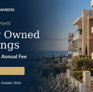 Cyprus Jointly Owned Buildings Reform (2026): Proposed €20 Fee and Communal Shares