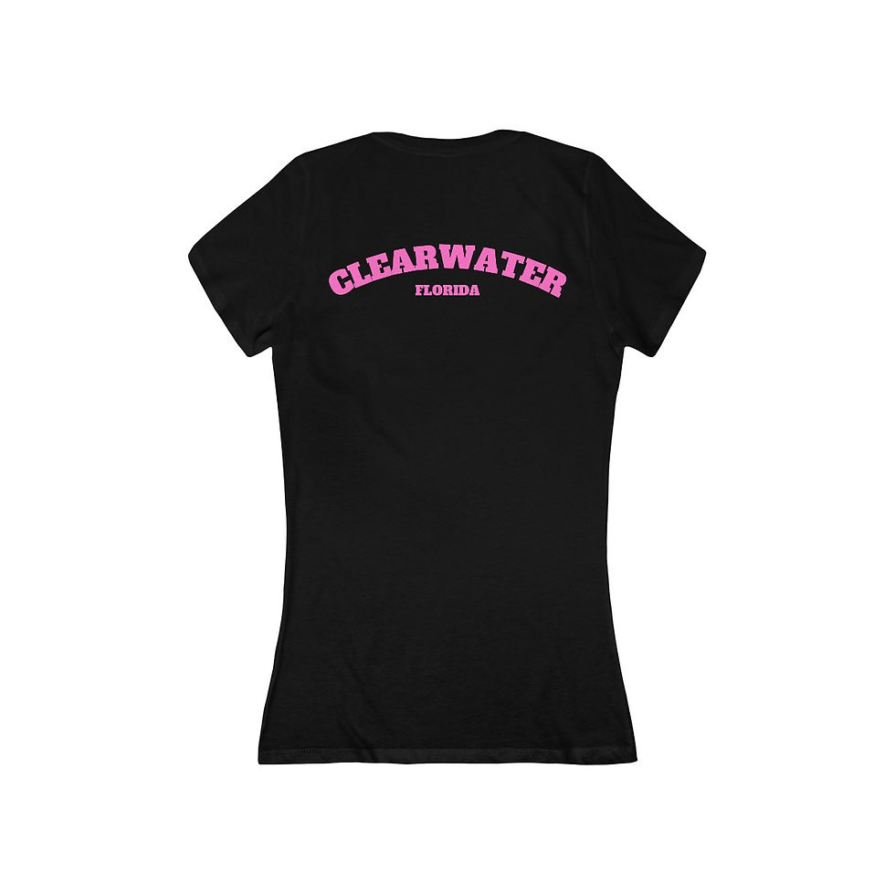 Thumbnail: Splash Clearwater Florida Women's Deep V-Neck Tee