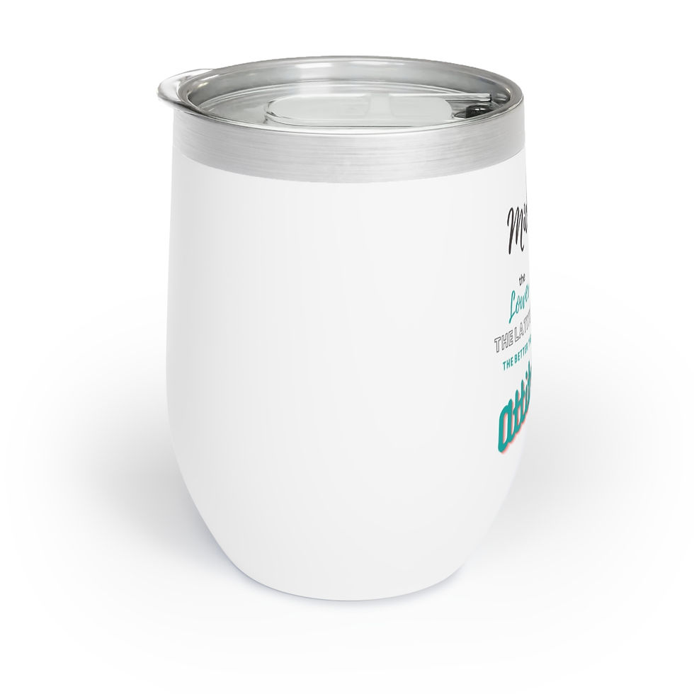 Thumbnail: "The Lower the Latitude the Better the Attitude" custom name Sarasota Florida Chill Wine Tumbler