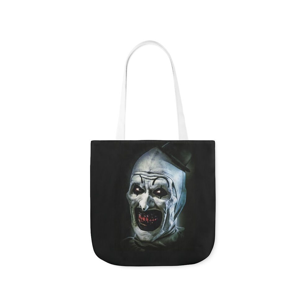Thumbnail: Terrifier Halloween Inspired Canvas Tote Bag