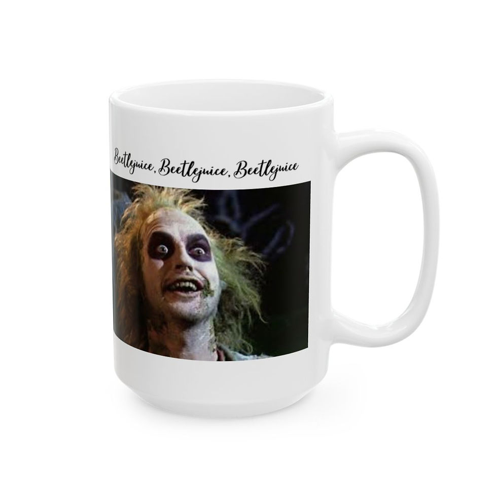 Thumbnail: Beetlejuice Inspired Photo Gift Ceramic Mug, (15 oz)