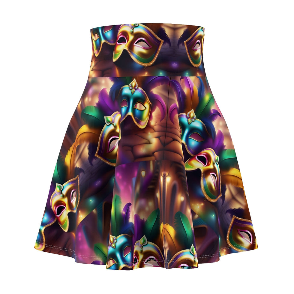 Thumbnail: Mardi Gras Women's Colorful Skirt