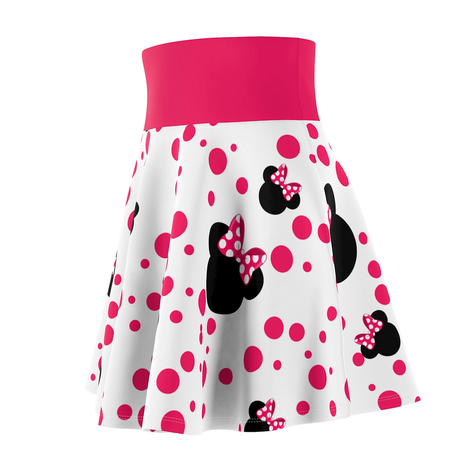 Thumbnail: Minnie Polka Dot Disney Skater Skirt | PINK BAND