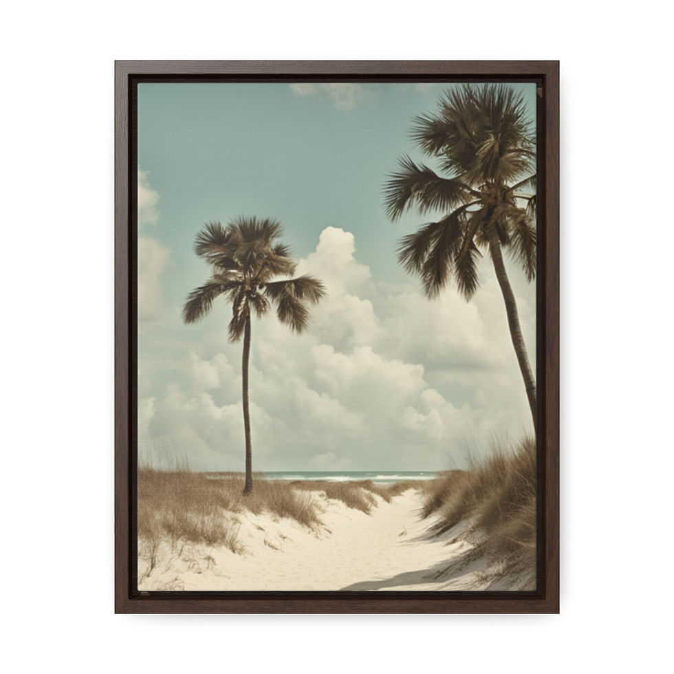 Thumbnail: Gallery Coastal Beach V2 Floida Canvas Wraps