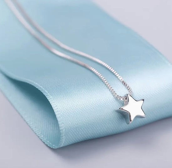 Thumbnail: Dazzling Star Dainty Silver or Gold Star Layer Pendant Necklace