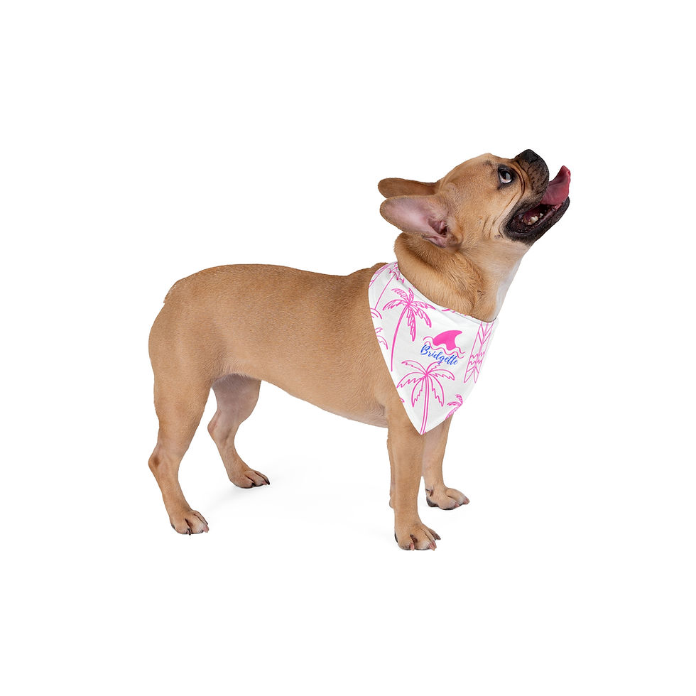 Thumbnail: Tropical Pet Bandana with Name