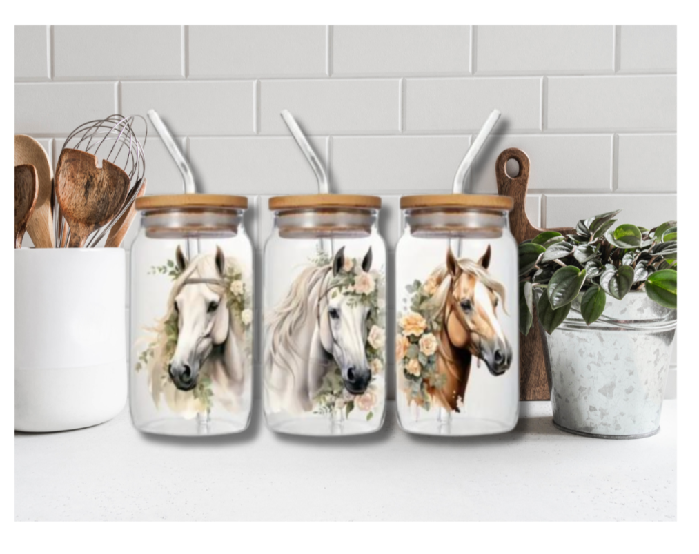 Beautiful Horses Sipper Cup 16 oz.