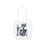 Thumbnail: Skeleton Martini Inspired Canvas Tote Bag