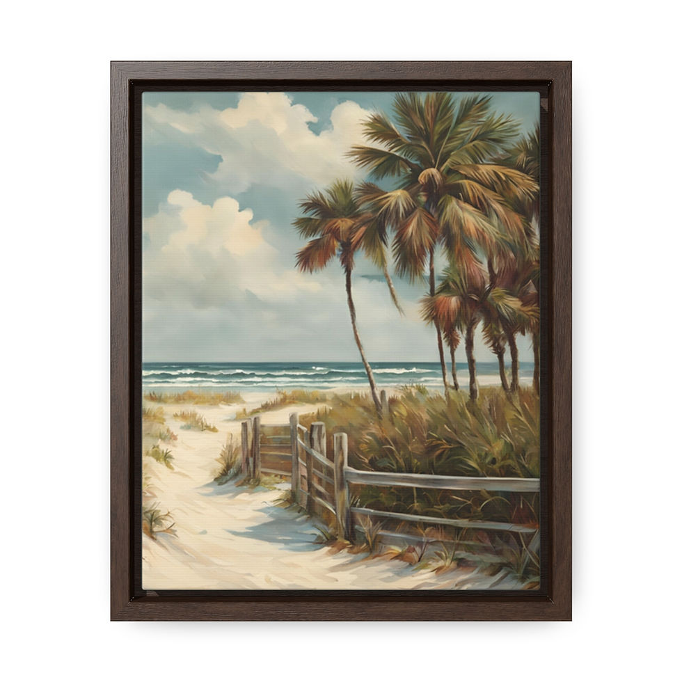 Thumbnail: Gallery Coastal Beach V3 Floida Canvas Wraps