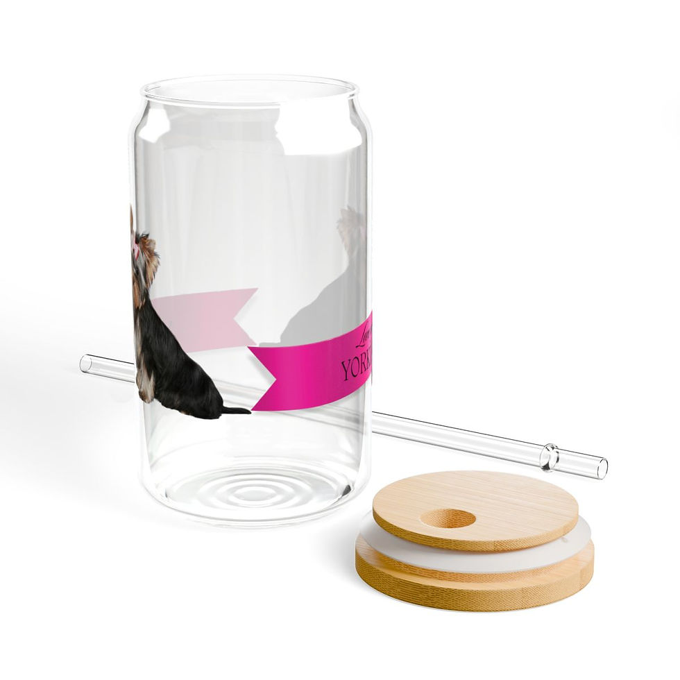 Thumbnail: Love My Yorkie Sipper Glass, 16oz