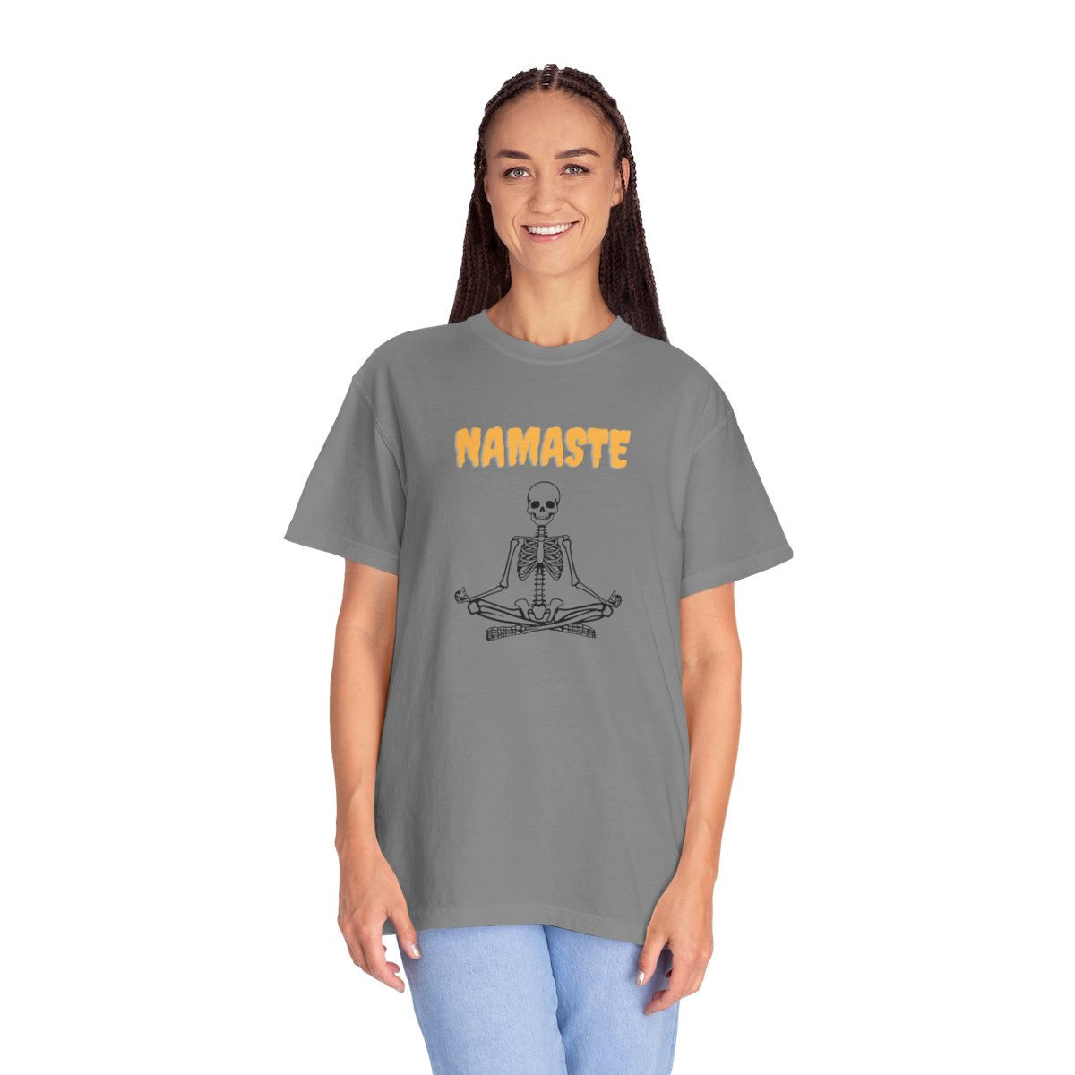 Halloween Namaste Skelton Tee