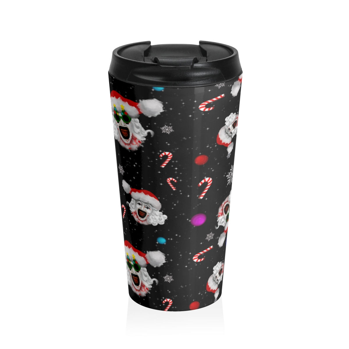 Terrifier Art the Clown Stainless Steel Travel Mug BLACK