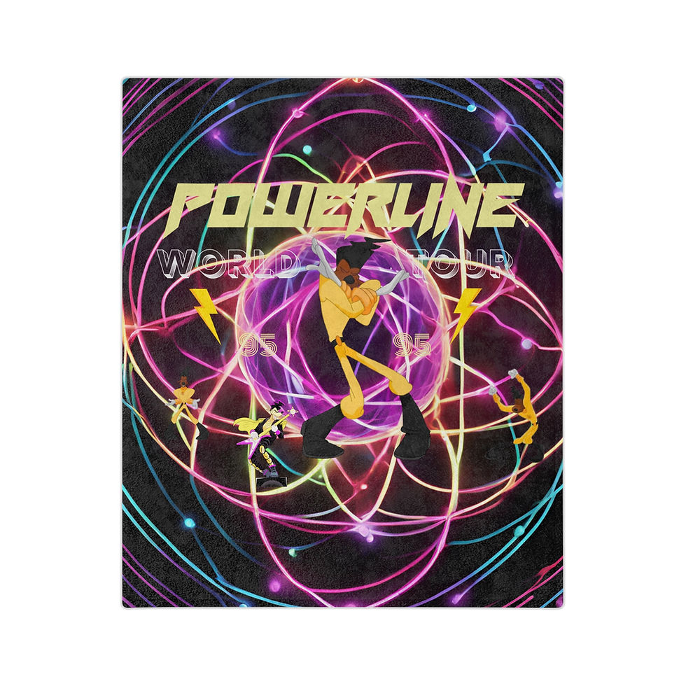 Thumbnail: Goofy Powerline World Tour  95 Velvet Microfiber Blanket