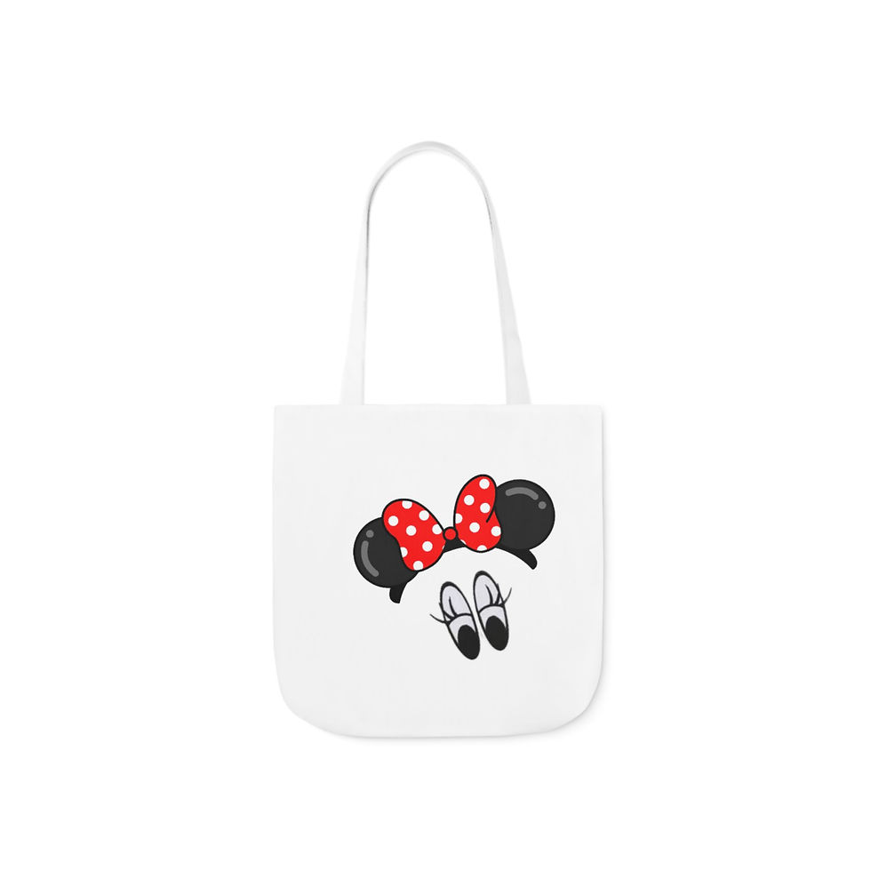Thumbnail: Minnie Eyes Inspired Canvas Tote Bag