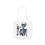 Thumbnail: Skeleton Martini Inspired Canvas Tote Bag