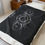 Thumbnail: Personalized Goddess Moon Velveteen Plush Blanket | BLACK