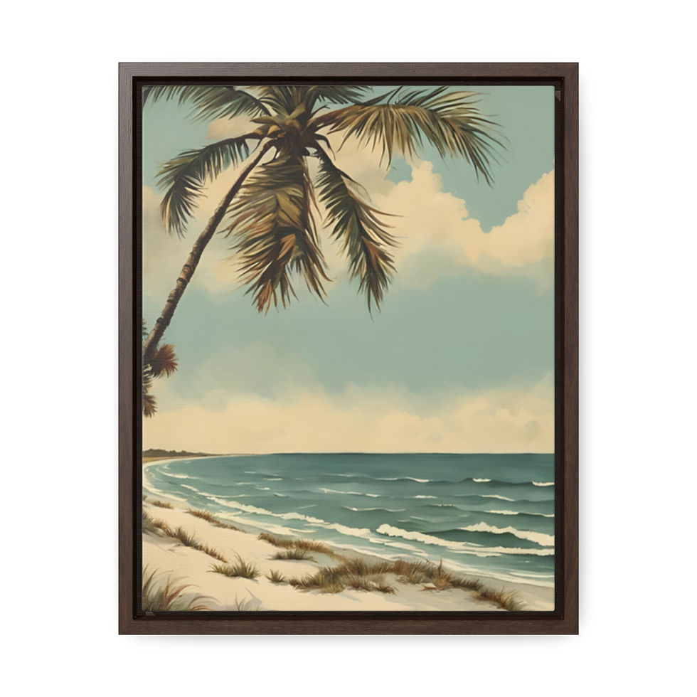Thumbnail: Gallery Coastal Beach V4 Floida Canvas Wraps